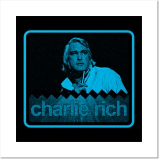 charlie rich aesthetic turquoise blue color Posters and Art